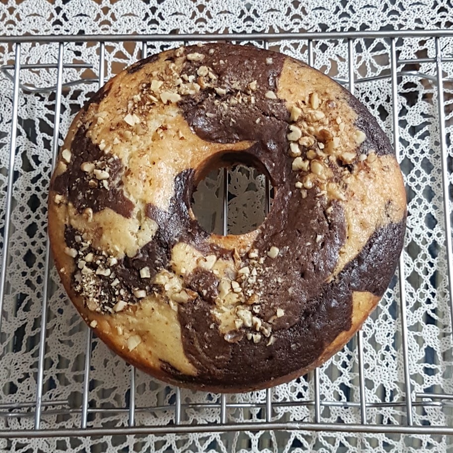 Marble Walnut Cake